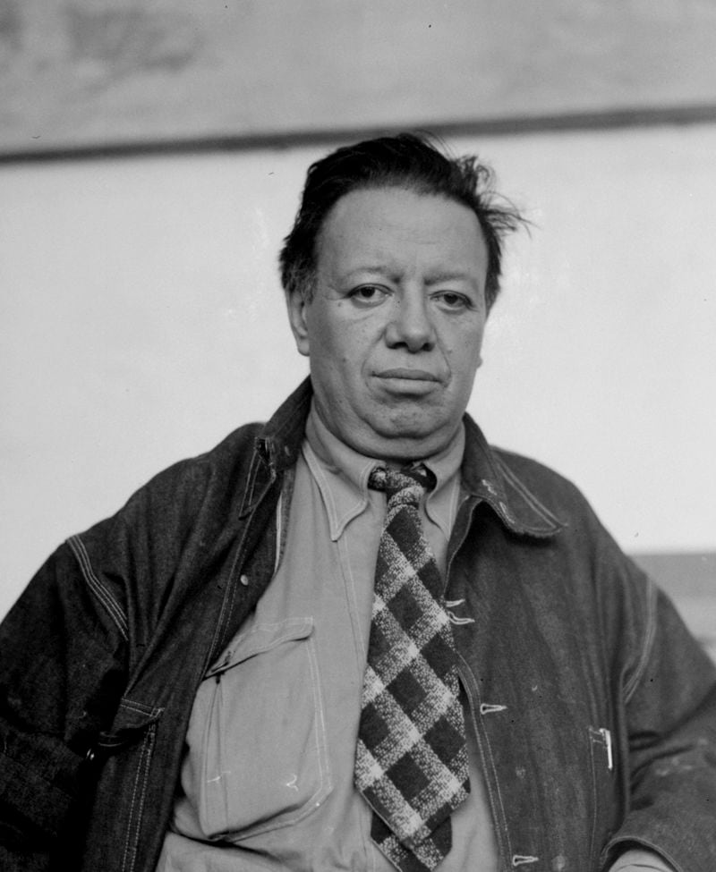 FILE - Mexican artist Diego Rivera poses for a photo in Mexico City, April 14, 1939. In the 1940s, Rivera built the Anahuacalli Museum to preserve and display his lifelong collection of pre-Hispanic art. (AP Photo, File)