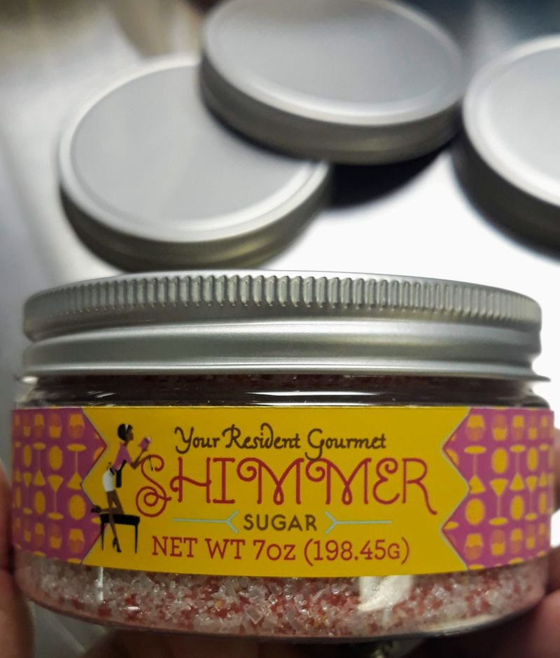 Shimmer sugar from Your Resident Gourmet. Courtesy of Jennifer Hill Booker