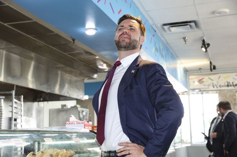 U.S. Sen. JD Vance of Ohio, the Republican vice presidential nominee, stopped at a Valdosta bakery last week.