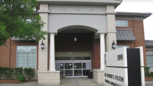 The Dr. Robert E. Fulton Library in Johns Creek is the site of the first library renovations meeting. CONTRIBUTED