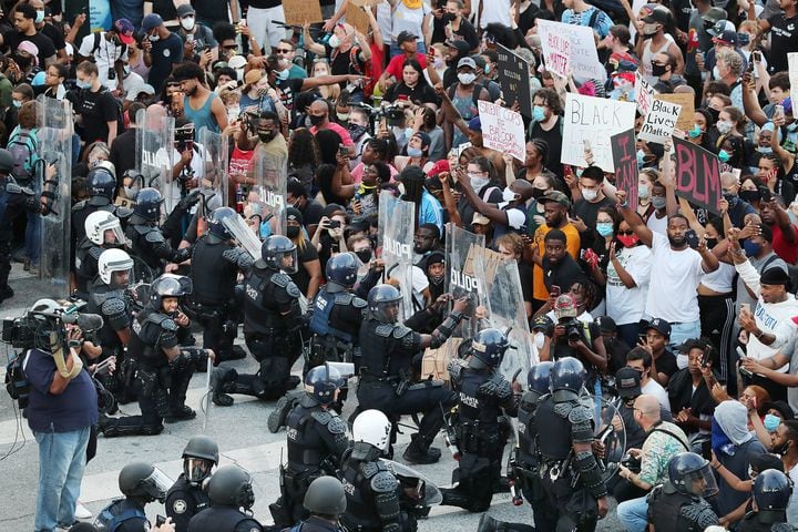 PHOTOS: Fourth day of protests in downtown Atlanta