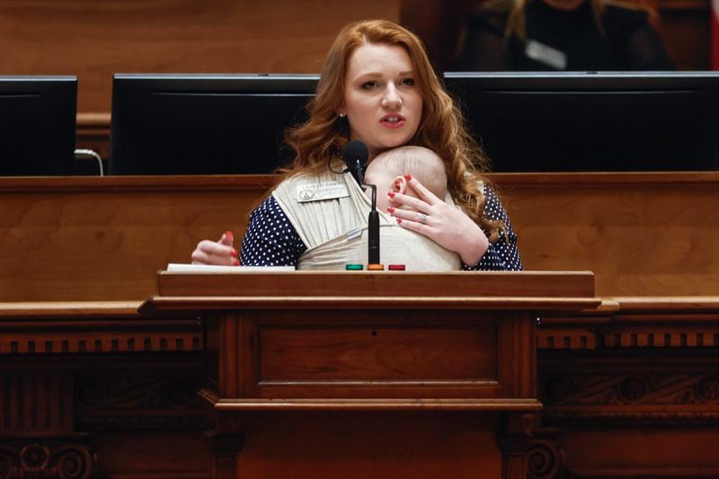 State Rep. Lauren Daniel, R-Locust Grove, fell to defeat Tuesday in the GOP primary for her Henry County seat after her opponent, Noelle Kahaian, painted her as a faux conservative. “If I could sum it up, politics defeated a proven record. It didn’t matter compared to the narrative that I wasn’t a real Republican," Daniel said. "The lies prevailed.” (Natrice Miller / Natrice.miller@ajc.com)