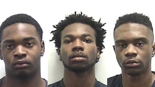 Left to right: Raydreone Keshad Howard, Terique Travion Eberhart, Tyreek Amin Thomas