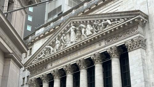 FILE - The New York Stock Exchange is shown on Aug. 27, 2024, in New York. (AP Photo/Peter Morgan, File)