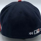 The numbers of Hall of Famers Hank Aaron (44) and Phil Niekro (35) will be embroidered on the caps the Braves wear this season. (Atlanta Braves)