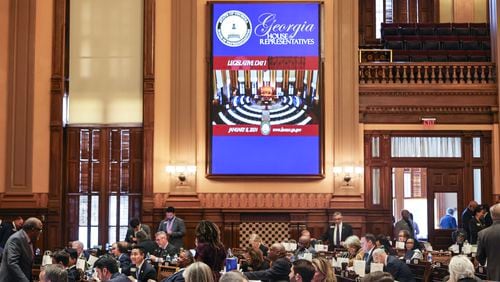 House lawmakers gather Monday at the Georgia Capitol for the first day of the legislative session. Later this week, they will receive Gov. Brian Kemp's budget proposals. (Natrice Miller/Natrice.miller@ajc.com)