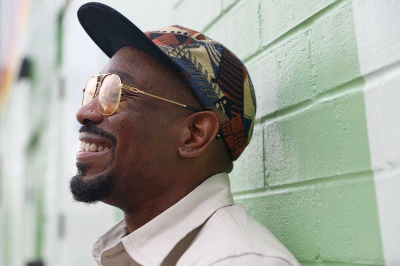 Soul singer and songwriter Anthony David poses for a portrait in Atlanta’s West End neighborhood on Wednesday, July 24, 2024. This year, he will celebrate the 20th anniversary of his debut album "3 Chords & the Truth" with a concert at Center Stage (Natrice Miller/AJC)