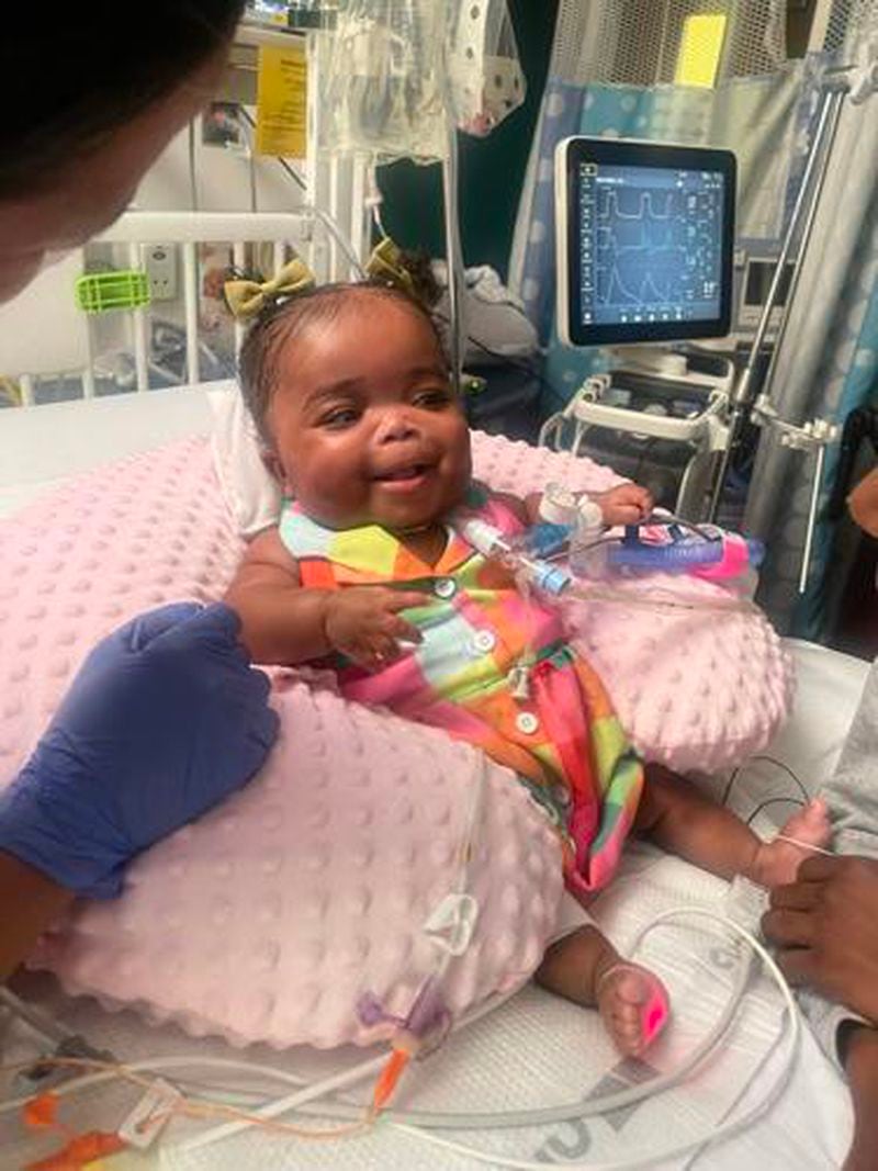 Royal Dacius during her treatment in the NICU. (Courtesy of Children's Healthcare of Atlanta)