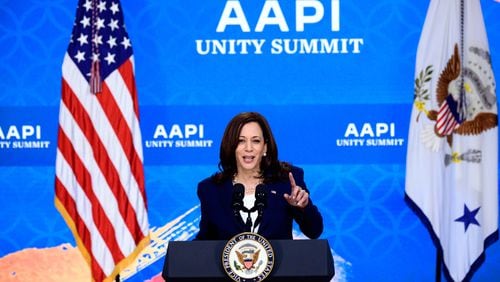 The campaign of U.S. Vice President Kamala Harris, who could become the nation’s first person of Asian descent to be elected president, is increasing its focus on voters in the Asian American and Pacific Islander communities in Georgia and other swing states. (Erin Scott/The New York Times)