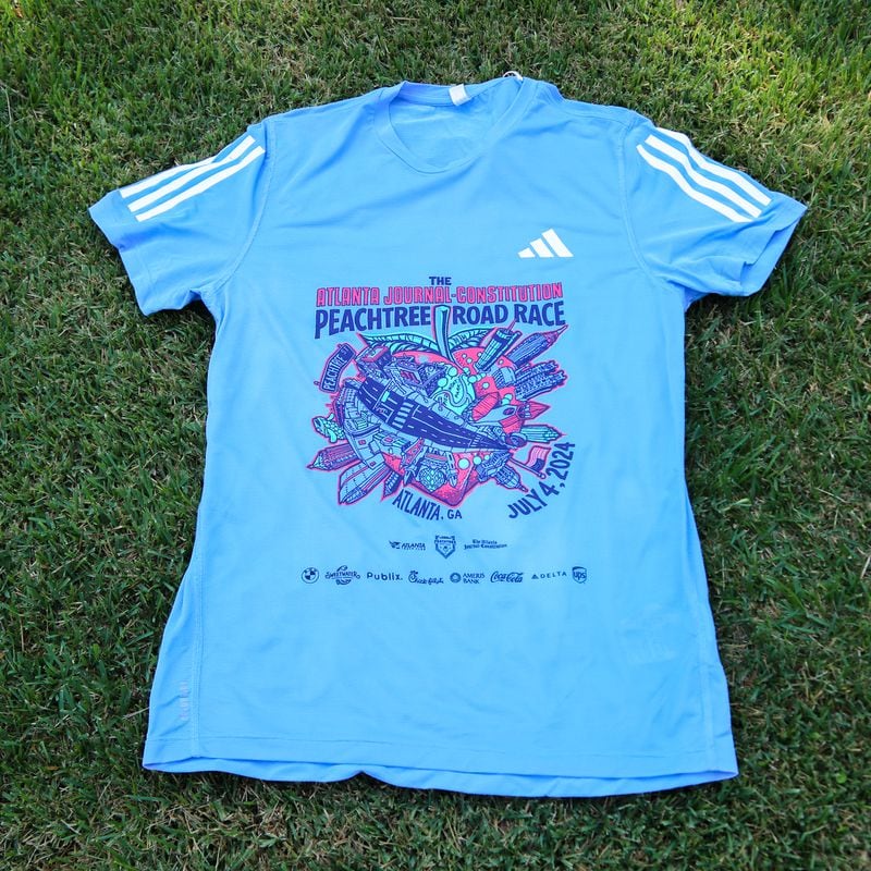 This year's Peachtree T-shirt was designed by Atlanta artist Nick Turbo Benson