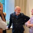 Michael Stipe, lead singer of R.E.M., has an art exhibit "Even the birds gave pause" at Jackson Fine Art in Buckhead and appeared at an opening party Oct. 1 and met patrons. The exhibit runs through Dec. 20. RODNEY HO/rho@ajc.com