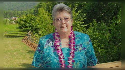 Nancy Eason, 57, died after a tree fell on her car when Tropical Storm Irma passed through Forsyth County. (Credit: Channel 2 Action News)
