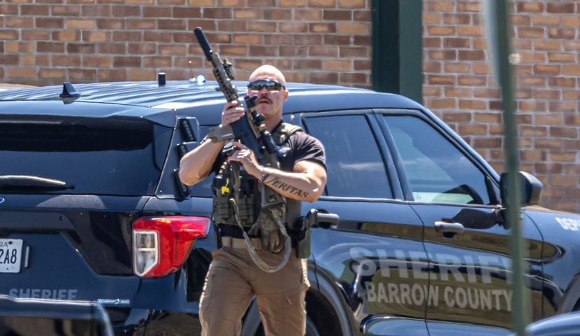 Four people were killed and nine others were taken to various hospitals after a shooting at Apalachee High School in Barrow County, the GBI said Wednesday afternoon, Sept. 4, 2024. One person was in custody, the state agency confirmed. (John Spink/AJC)