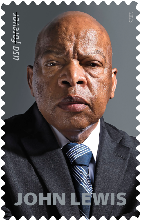 John Lewis, Skateboard art, bridges and more on new 2023 U.S. stamps