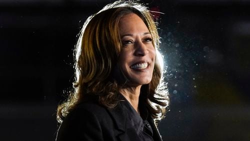 Democratic presidential nominee Vice President Kamala Harris speaks during a campaign event, Friday, Sept. 13, 2024, Wilkes-Barre, Pa. (AP Photo/Jacquelyn Martin)