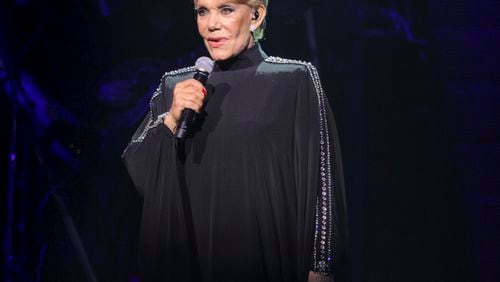 Popular Greek singer Marinella performs in Athens in this undated photo, as it was reported the singer is in critical condition in an Athens hospital after collapsing on stage on Wednesday, Sept. 25, 2024. (Kostas Katomeris/Eurokinissi via AP)