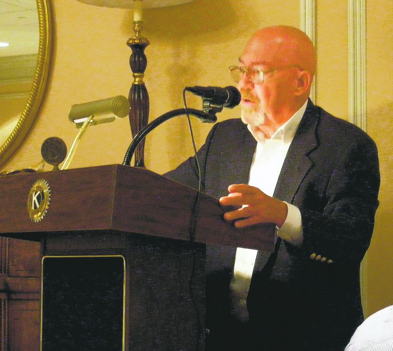 In this Wednesday, Aug. 19, 2009 photo, Former Army Lt. William Calley speaks to a Kiwanis Club in Columbus, Ga. where he spoke publicly for the first time about the infamous My Lai massacre in Vietnam in 1968.  (AP Photo/The Ledger-Enquirer)