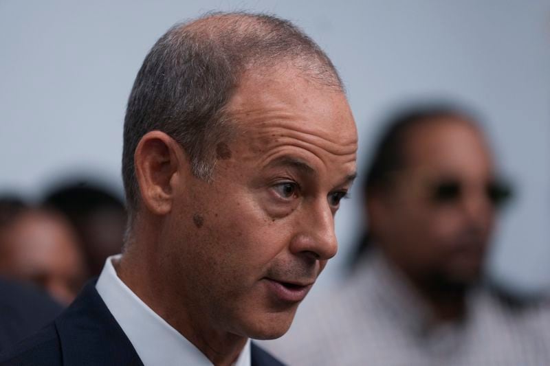 Attorney Jerome Block speaks during a press conference regarding a lawsuit alleging that more than 200 men and women were sexually abused as children while in custody at juvenile detention centers in Illinois, Tuesday, Sept. 24, 2024, in Chicago. (AP Photo/Erin Hooley)