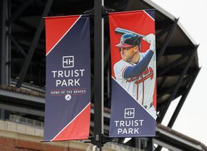 SunTrust Park signs begin coming down -- about 150 to go