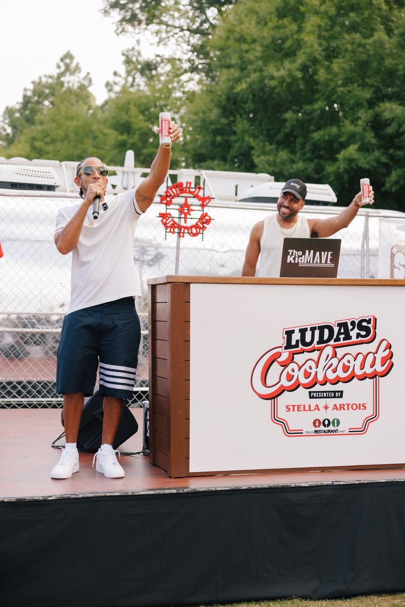 Ludacris performs onstage at Luda's Cookout, an event promoting Atlanta Black Restaurant Week, on August 14, 2024, at Atlanta's Piedmont Park.