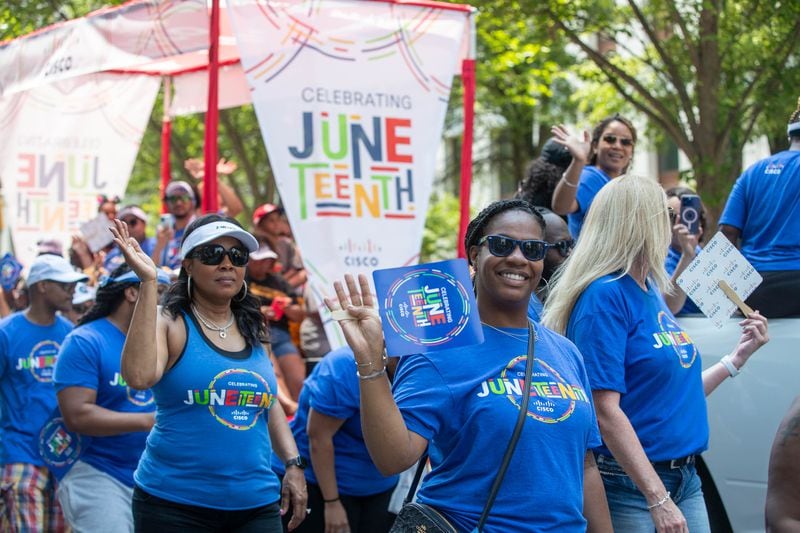 A scene from last year's Juneteenth Parade in Atlanta.