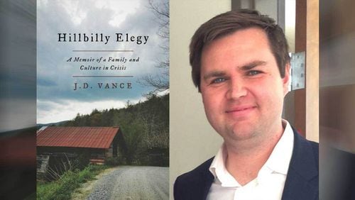 J.D. Vance is shown in 2016 when his nonfiction book "Hillbilly Elegy" became a best-seller. (File photos/AP)