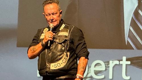 Marietta native and actor Robert Patrick ("1923," "Terminator 2") was bestowed an lifetime achievement award by the Cobb International Film Festival on Sunday, August 4, 2024 at The Strand Theatre in Marietta. RODNEY HO/rho@ajc.com