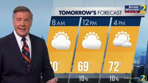 The weekend will see cool mornings and warm afternoons, according to Channel 2 Action News chief meteorologist Glenn Burns.