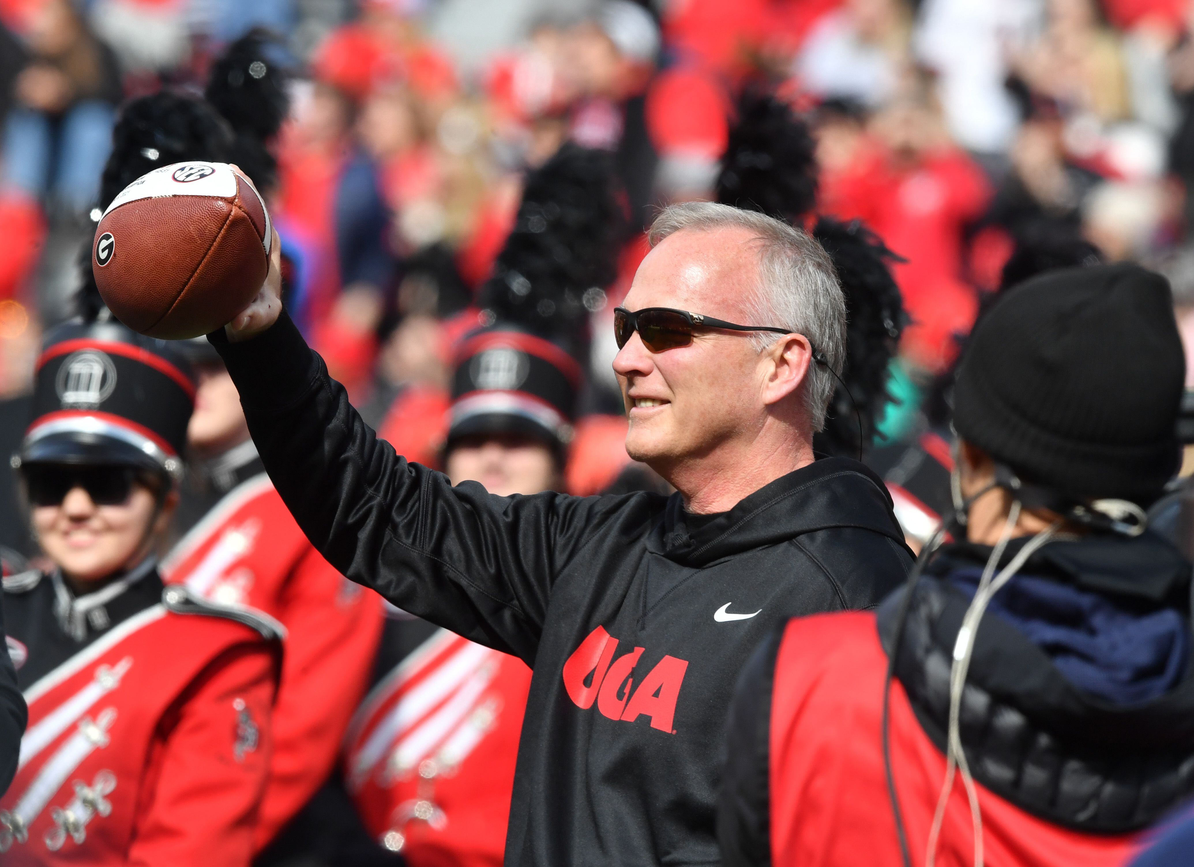 Georgia v. Missouri: Joc Pederson, Braves mascot in Sanford Stadium