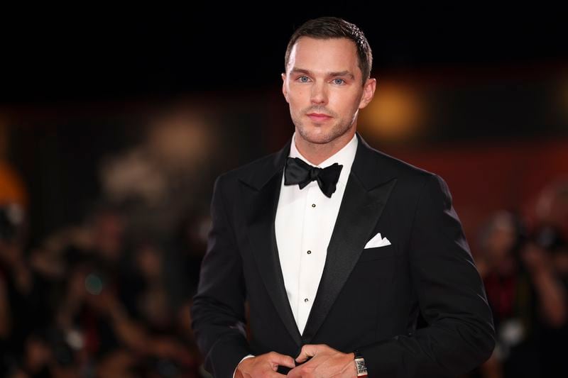 Nicholas Hoult poses for photographers upon arrival for the premiere of the film 'The Order' during the 81st edition of the Venice Film Festival in Venice, Italy, on Saturday, Aug. 31, 2024. (Photo by Vianney Le Caer/Invision/AP)