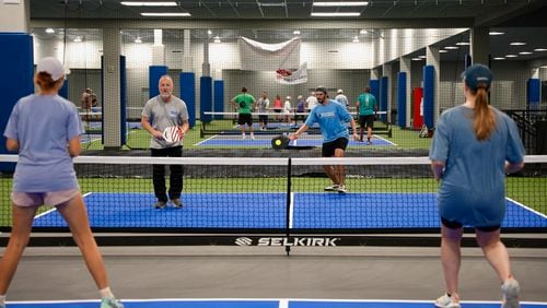 Macon-Bibb County officials announced the name of the new world's largest indoor pickleball facility, The Rhythm and Rally Sports and Events Center. (Photo Courtesy of Macon-Bibb County)