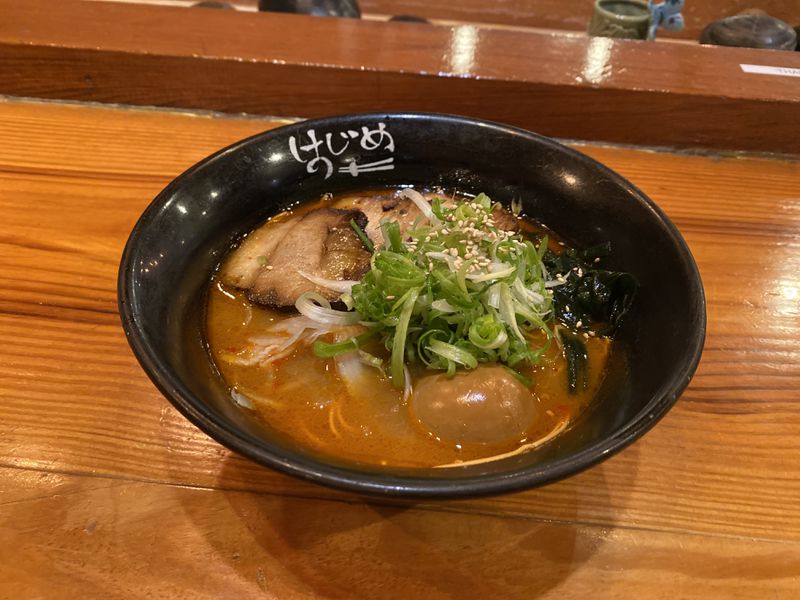 The ultra spicy tonkatsu ramen is part of a food challenge at sister restaurants Hajime and Umaido. / Courtesy of Hajime