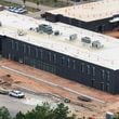 This aerial image shows the progress of the city's controversial public safety training center, which authorities say will be completed in December.
(Miguel Martinez / AJC)