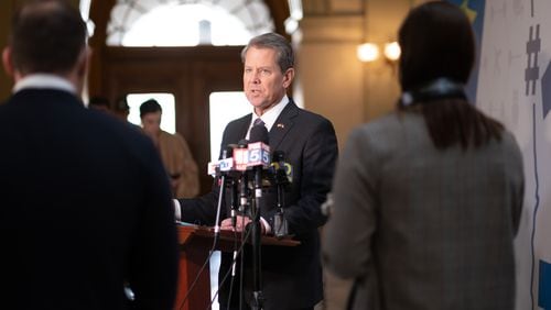 211229-Atlanta-Gov. Brian Kemp holds a press conference to talk about Covid in Georgia on Wednesday, Dec. 29, 2021. Ben Gray for the Atlanta Journal-Constitution