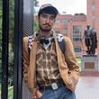 George Washington University student Ty Lindia poses for a photograph at the site of last spring's students tent encampment at George Washington University Yard in Washington, Wednesday, Oct. 2, 2024. (AP Photo/Jose Luis Magana)