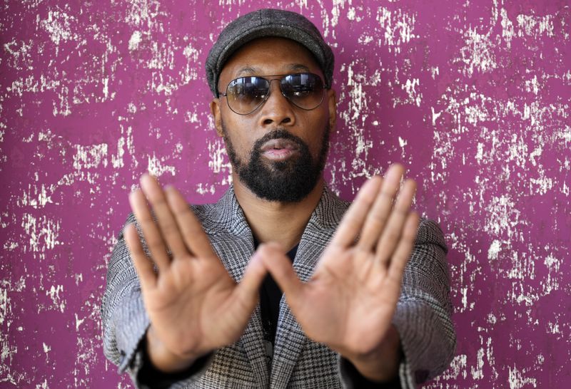 Musician, actor and filmmaker RZA poses for a portrait at his office, Wednesday, Aug. 28, 2024, in Los Angeles. (AP Photo/Chris Pizzello)