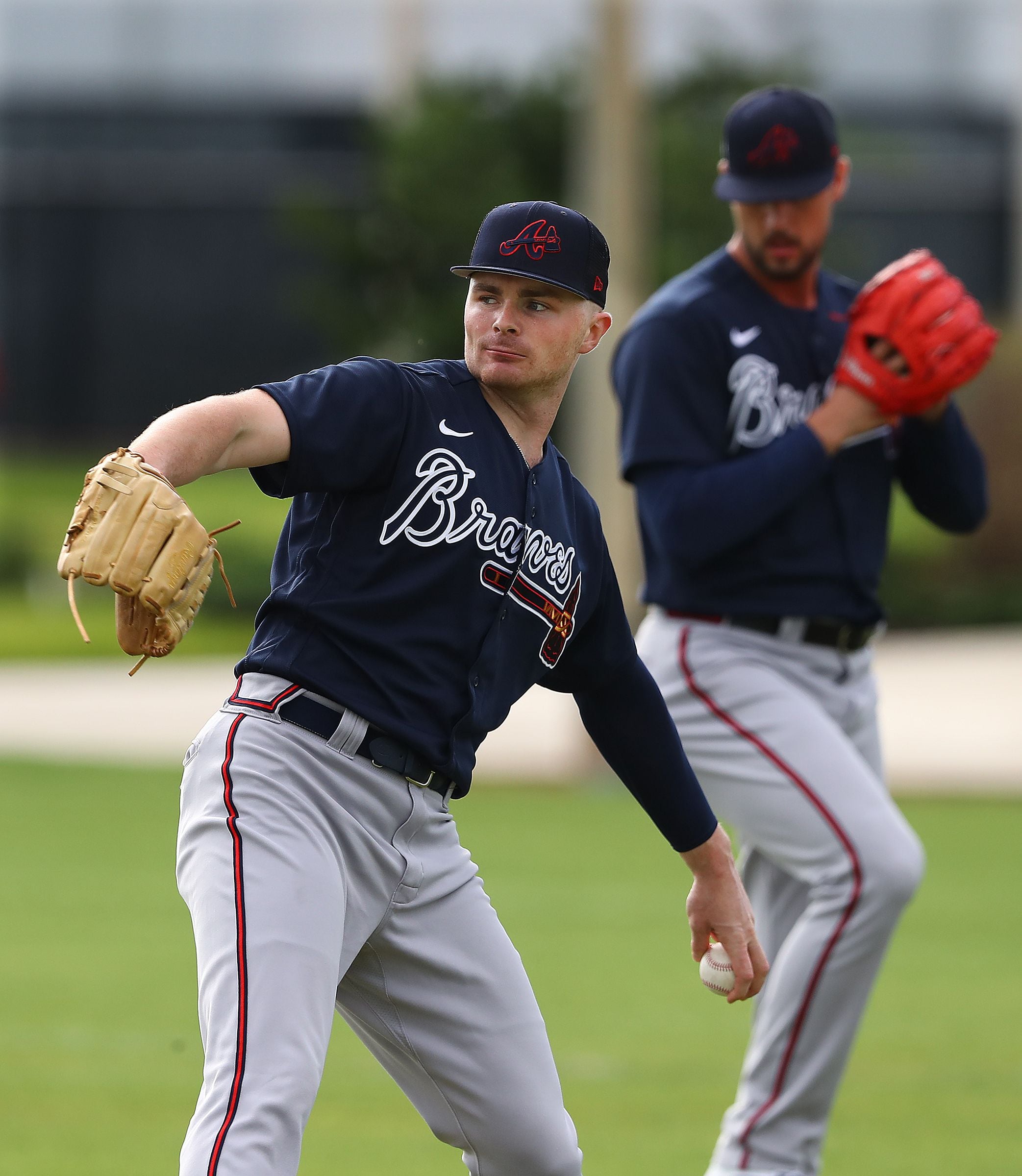 Photos: Braves welcome new first baseman Matt Olson at spring training