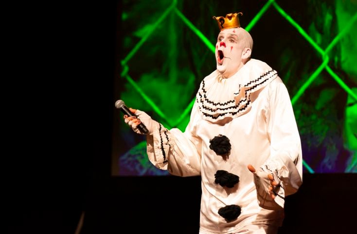 Atlanta, Ga: Puddles Pity Party sang for a packed house at Variety Playhouse, blazing through his renditions of all the classics on Saturday Sept. 7, 2024. (RYAN FLEISHER FOR THE ATLANTA JOURNAL-CONSTITUTION)