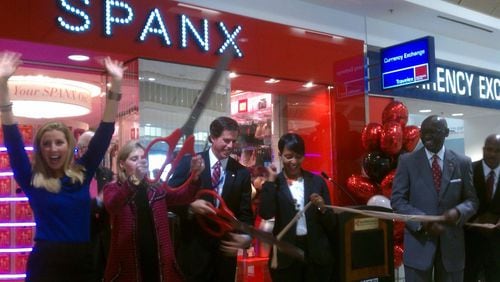 Spanx founder celebrates opening of Atlanta airport store