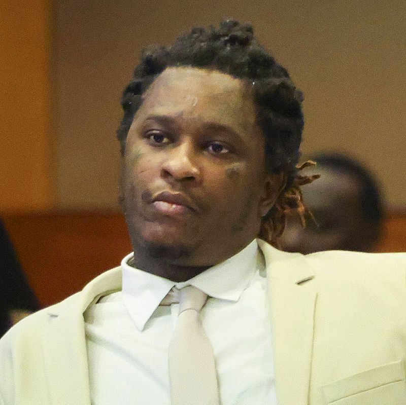 Young Thug. 
A Grammy-winning icon of hip hop music, whose real name is Jeffery Williams, is the main defendant in the sprawling racketeering indictment, which claims the 32-year-old rapper is the leader of a violent street gang in Atlanta called Young Slime Life, or YSL.