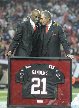 Falcons honor Deion Sanders