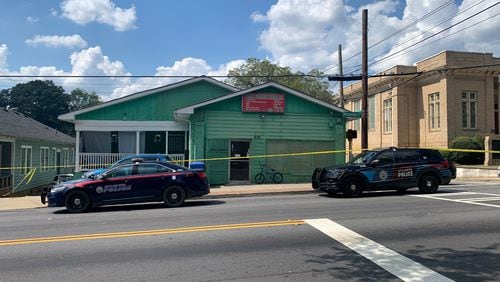 Atlanta police investigated a shooting at Family Grocery Store LLC, located at 875 Metropolitan Parkway.