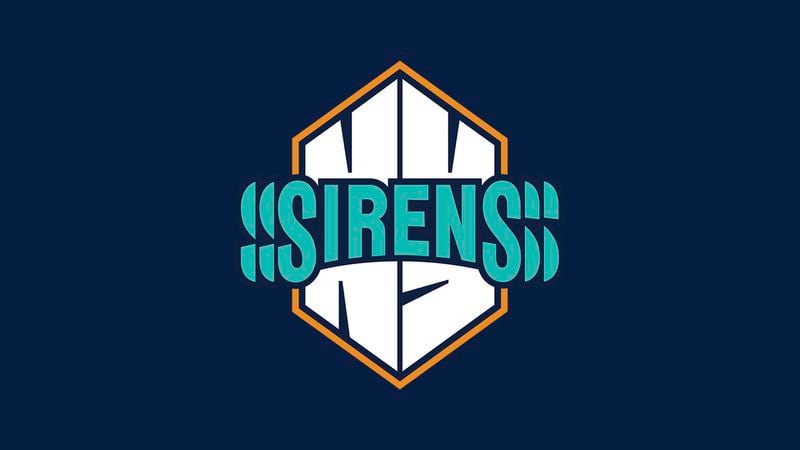 This image released by the PWHL shows the new logo for the New York Sirens hockey team on Monday, Sept. 9, 2024. (PWHL via AP)