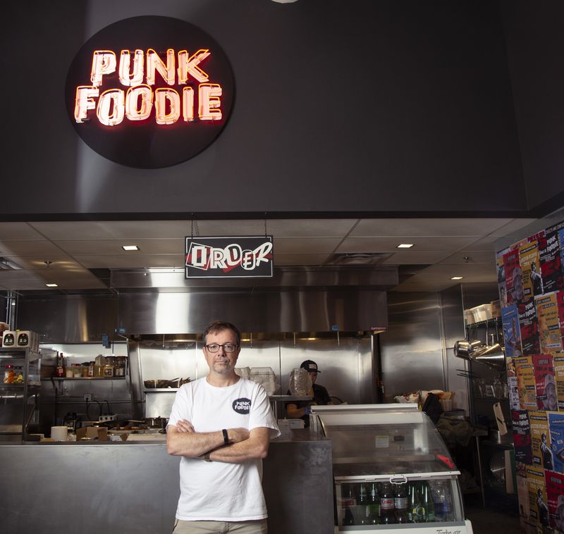 Punk Foodie founder Sam Flemming offers pop-up chefs one-month residencies at his new Punk Foodie stall in Ponce City Market. (MARTHA WILLIAMS FOR THE ATLANTA JOURNAL-CONSTITUTION) 