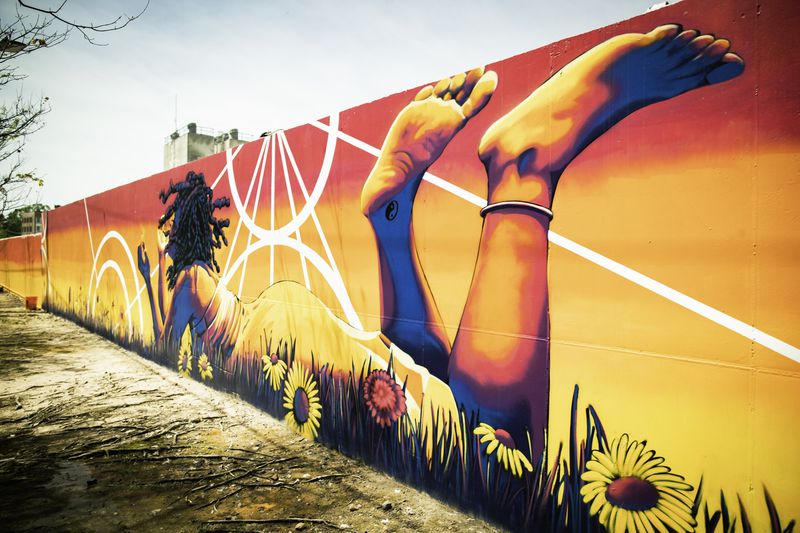Seven's "Field Trip" includes sacred geometry. Photo: Courtesy of Art on the Atlanta Beltline