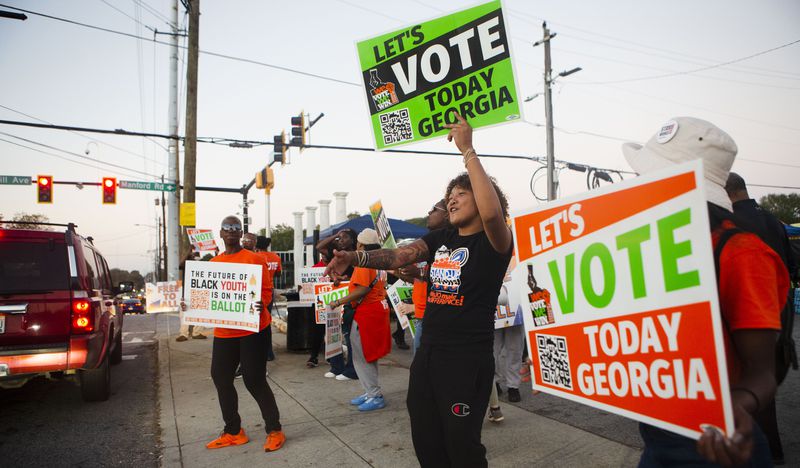 A Fulton County Superior Court judge ruled Friday that early voting will be allow on the Saturday before the Dec. 6 U.S. Senate runoff. (Christiana Matacotta for The Atlanta Journal-Constitution)