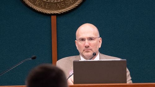 220209-Atlanta-Rep. Todd Jones (R-South Forsyth) chairs an education subcommittee as they hold a hearing about HB1084 on Wednesday, Feb. 9, 2022. Ben Gray for the Atlanta Journal-Constitution