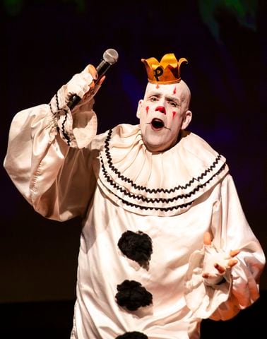 Atlanta, Ga: Puddles Pity Party sang for a packed house at Variety Playhouse, blazing through his renditions of all the classics on Saturday Sept. 7, 2024. (RYAN FLEISHER FOR THE ATLANTA JOURNAL-CONSTITUTION)