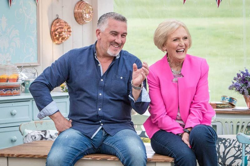 Paul Hollywood has judged “The Great British Baking Show” through its entire run. Until 2017, the other judge was Mary Berry. (Courtesy of BBC)