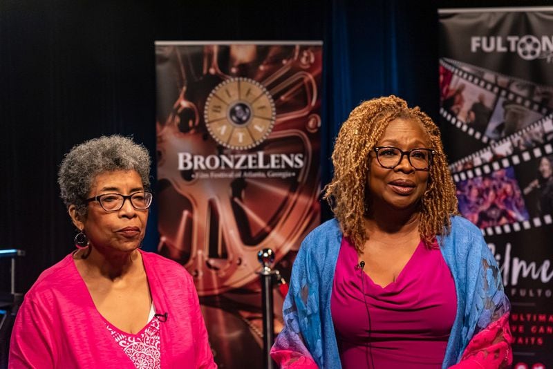 BronzeLens Film Festival Artistic Director Deidre McDonald (left) and Executive Director Kathleen Bertrand (right)